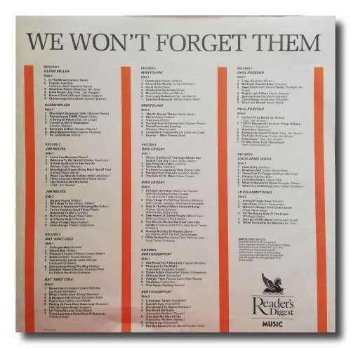 We wont forget them - 8 vinyl box set