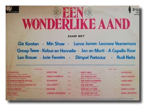 Een Wonderlike Aand met verskeie afrikaanse kunstenaars
