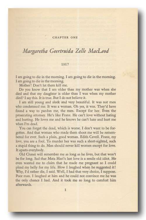 The Eye of the Lion - A novel based on the Life of Mata Hari by Lael Tucker Wertenbaker (1964)