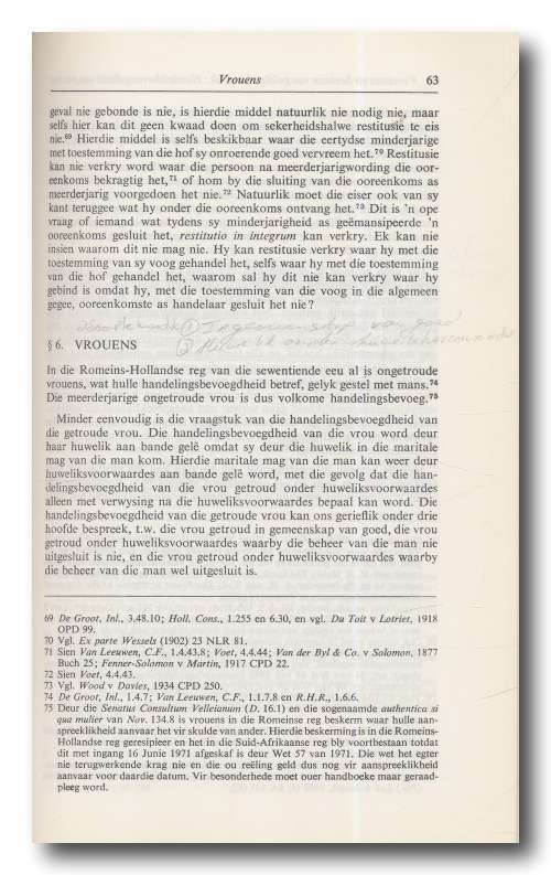 Kontrakreg en Handelsreg deur De Wet and Yeats (Butterworths 4e druk 1987)