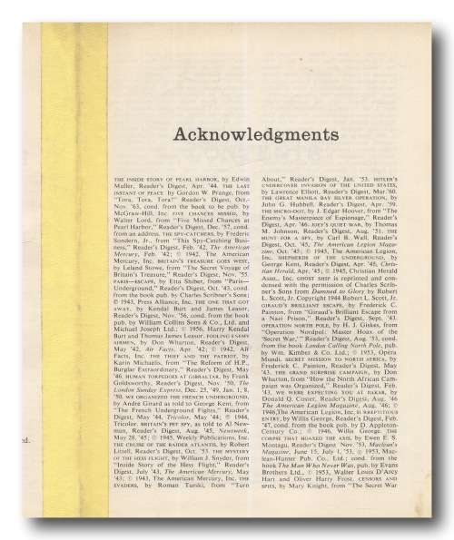Secrets and Spies - Behind-the-Scenes Stories of World War II - Reader`s Digest (1970)