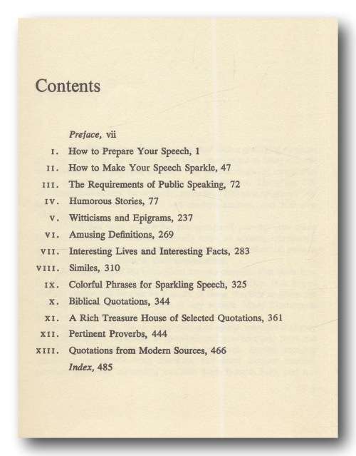 The Public Speaker`s Treasure Chest by Herbert V Prochnow (reprint Jan 1971)
