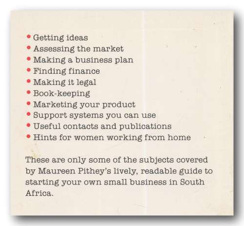 It`s your business! The small business guide for SA by Maureen Pithey (Revised E 1993)