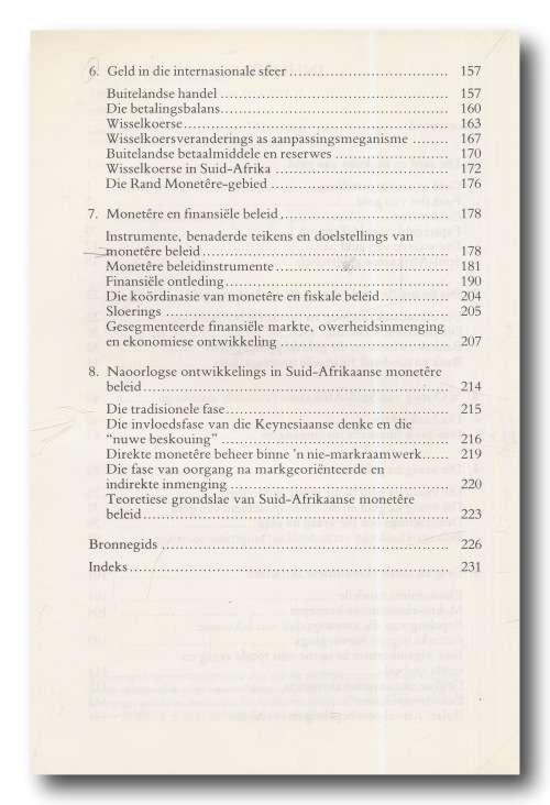 Monetere Ekonomie: `n Suid-afrikaanse Perspektief deur Colin McCarthy (HAUM 2e hersiene uitg, 1984)