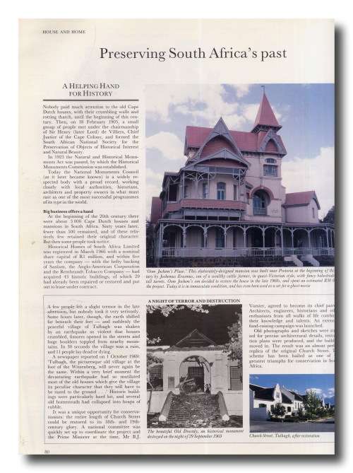 South Africa`s Yesterdays by Reader`s Digest (1st Ed 1981)