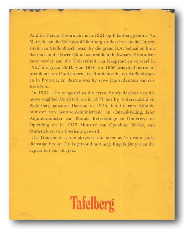Credo van die Afrikaner deur AP Treurnicht (2e druk 1882 Tafelberg)