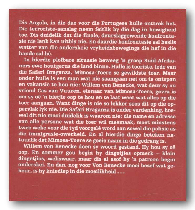 Safari Braganza deur Johann Bekker (2e uitg 1992 H&R)