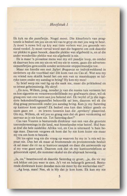 Safari Braganza deur Johann Bekker (2e uitg 1992 H&R)
