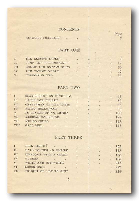 Verdict on India by Beverley Nichols (1st Indian Impression Dec 1944)