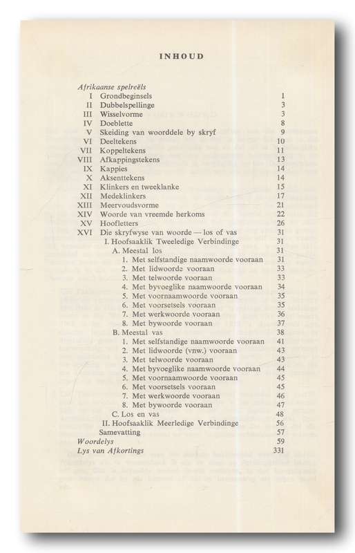 Afrikaanse Woordelys en Spelreels saamgestel deur die Taalkommissie (7de uitg 1969)