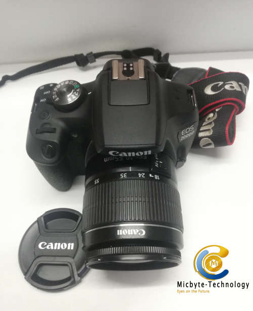 canon EOS 2000D 24MPX, 18-55mm EF-S II Kit lens