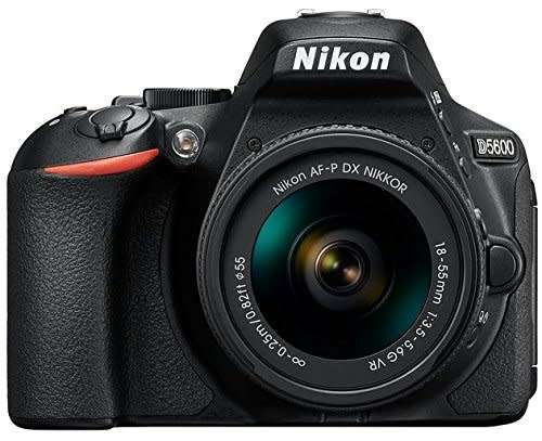 Nikon D5600 DSLR with AF-P 18-55mm DX VR Lens, nikon Bag