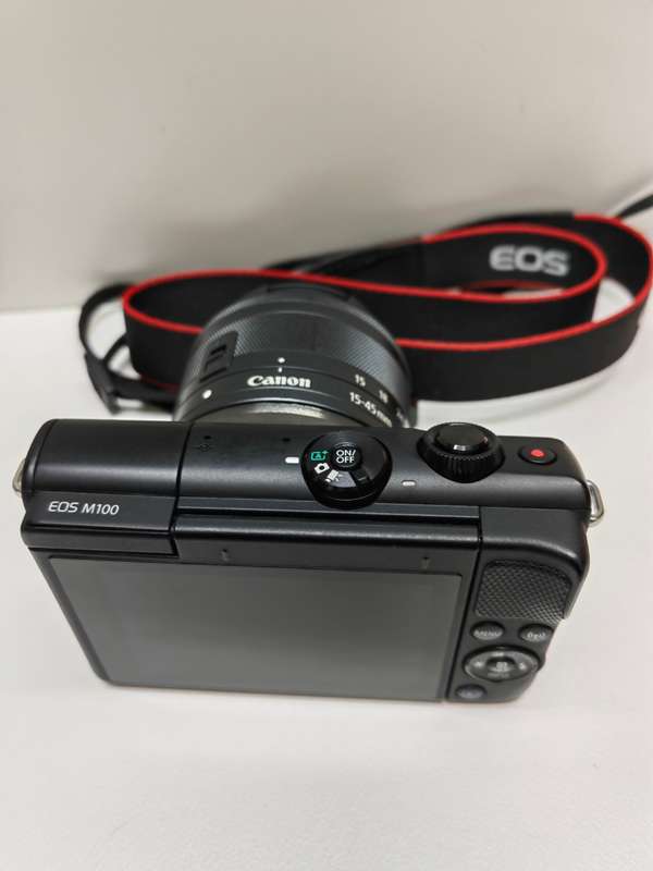 Canon EOS M100 Mirrorless Camera + 15-45mm IS STM (Black)