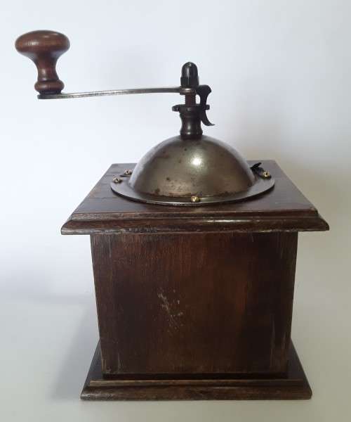 A vintage French `Peugeot Freres` coffee grinder / mill.