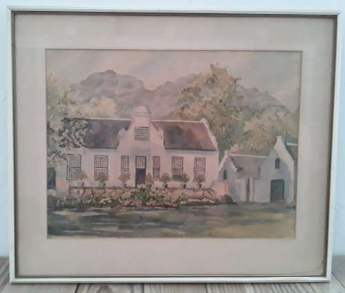 SA ARTIST LORNA DOUGLAS-DRUMMOND LOVELY WATERCOLOUR `SCHOONGEZICHT`.  STUNNING!