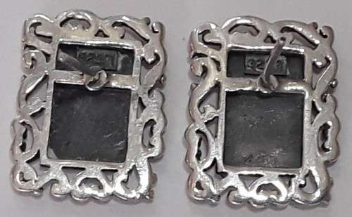A superb pair of sterling solid silver earrings.