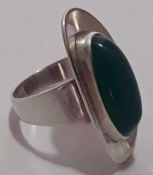 Rare mid-century sterling silver ring by Danish designer `Niels Erik From`.