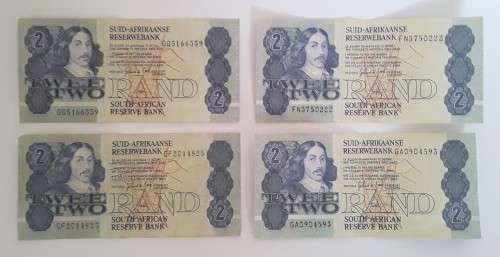 Set of 4 `Gerhard de Kock` R2 notes