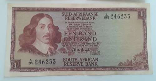 Set of 2 `TW de Jongh` R1 notes.