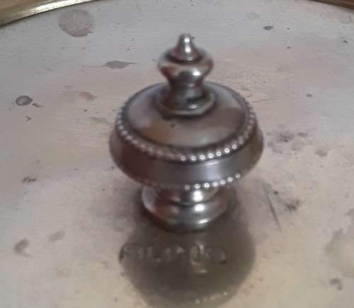 Antique oak tobacco jar in the form of a French wine barrel.  Ceramic interior.