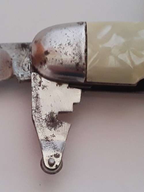 WW2 GERMAN RICHARTZ WHALE POCKET KNIFE MULTI-TOOL WITH GLASS CUTTER.