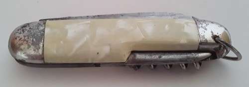 WW2 GERMAN RICHARTZ WHALE POCKET KNIFE MULTI-TOOL WITH GLASS CUTTER.