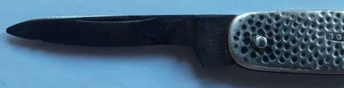 Rare 1904 Edwardian solid sterling silver pocket knife by George Gillott of Sheffield.