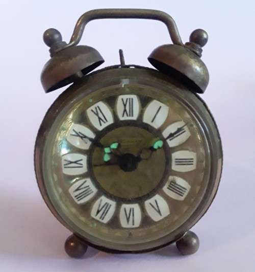 Rare vintage `Blessing` miniature alarm clock. West Germany. Not working.