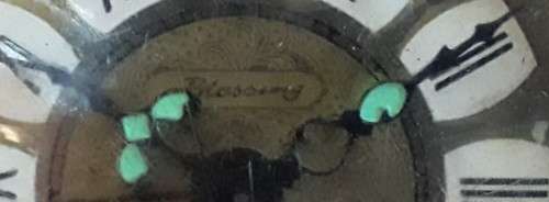 Rare vintage `Blessing` miniature alarm clock. West Germany. Not working.