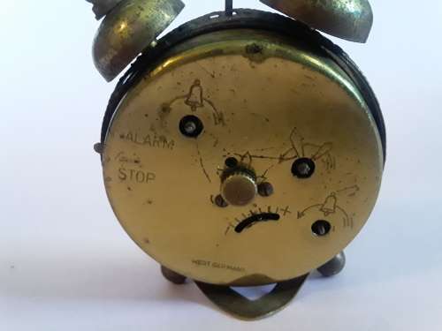 Rare vintage `Blessing` miniature alarm clock. West Germany. Not working.