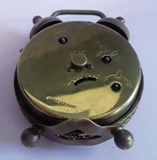 Rare vintage `Blessing` miniature alarm clock. West Germany. Not working.
