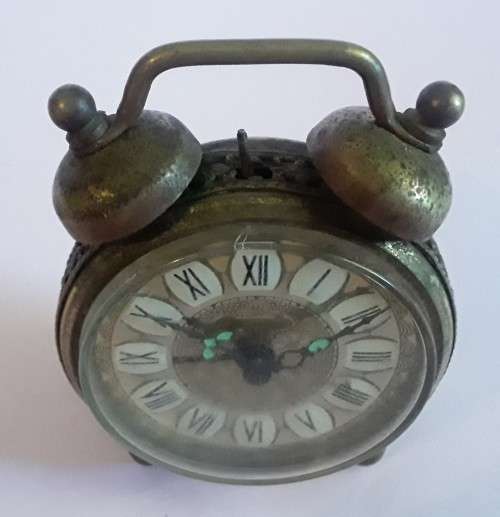Rare vintage `Blessing` miniature alarm clock. West Germany. Not working.