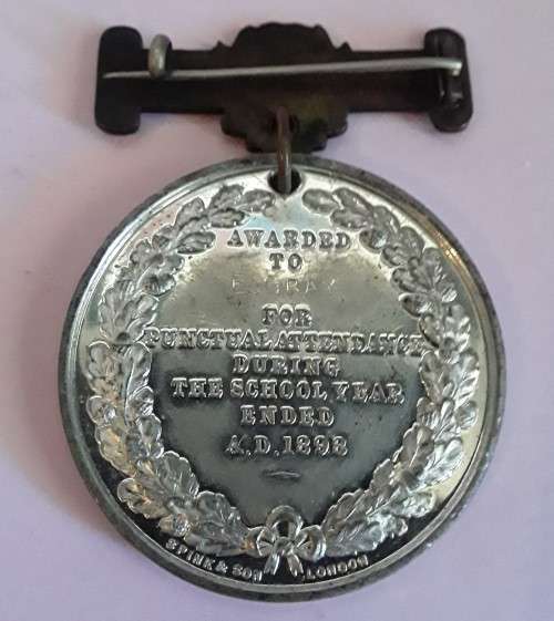 Rare 1898 Victorian `School Board London` Medal