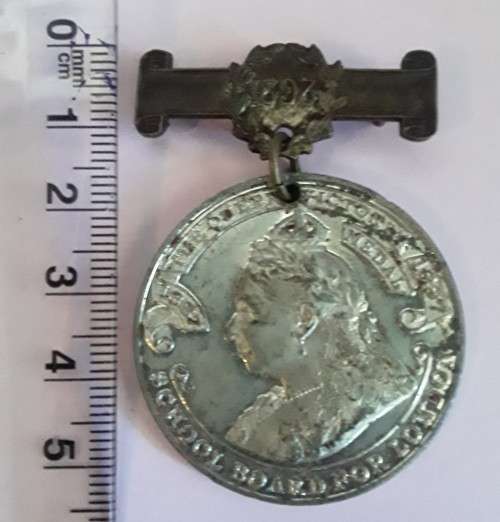 Rare 1898 Victorian `School Board London` Medal