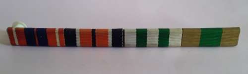 SADF Medal Ribbon Bar Pro Patria, General Service, Good Service Bronze, Good Service Silver