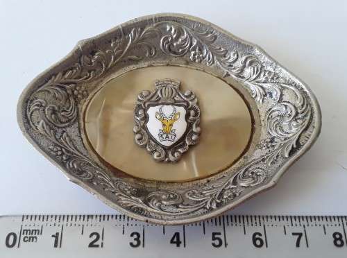 Vintage South African Infantry `SAI` Metal Ashtray.