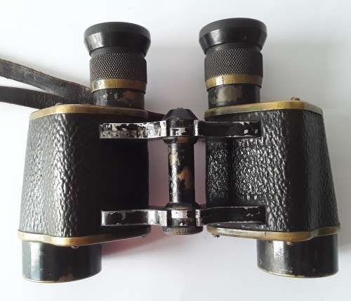 Rare WW2 British RAF `Air Ministry` binoculars by Wray, London in original fitted leather case.