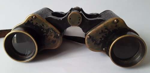 Rare WW2 British RAF `Air Ministry` binoculars by Wray, London in original fitted leather case.