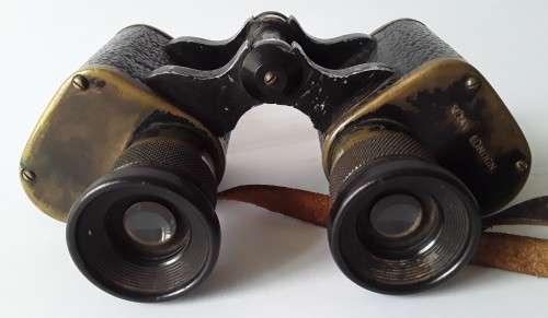 Rare WW2 British RAF `Air Ministry` binoculars by Wray, London in original fitted leather case.
