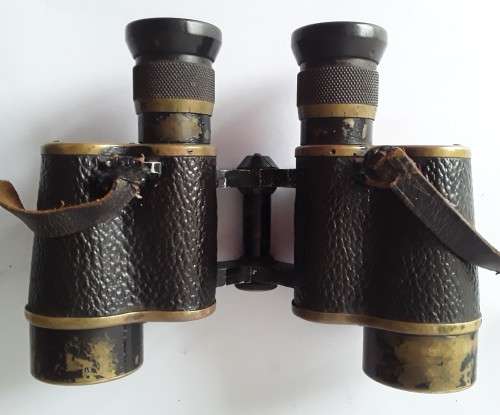 Rare WW2 British RAF `Air Ministry` binoculars by Wray, London in original fitted leather case.