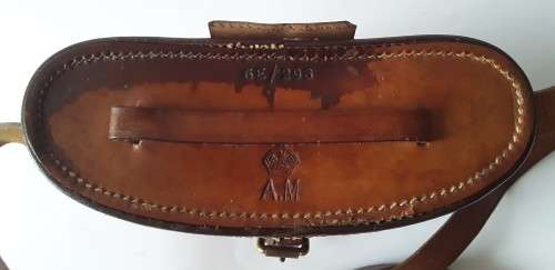 Rare WW2 British RAF `Air Ministry` binoculars by Wray, London in original fitted leather case.