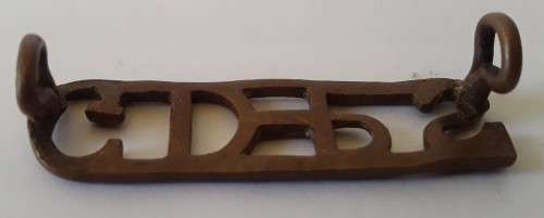 2 x vintage SA Prison Services shoulder titles. Pins and lugs intact.