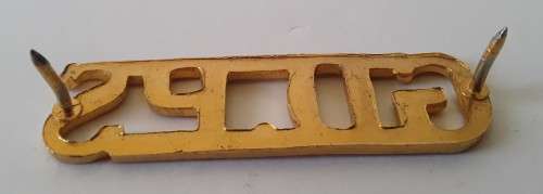 2 x vintage SA Prison Services shoulder titles. Pins and lugs intact.