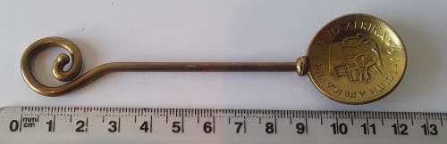 Rare 1964 South Africa 1 Cent spoon. 12cm.