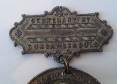 Rare 1880 Robert Raikes Centenary of Sunday Schools Medal.