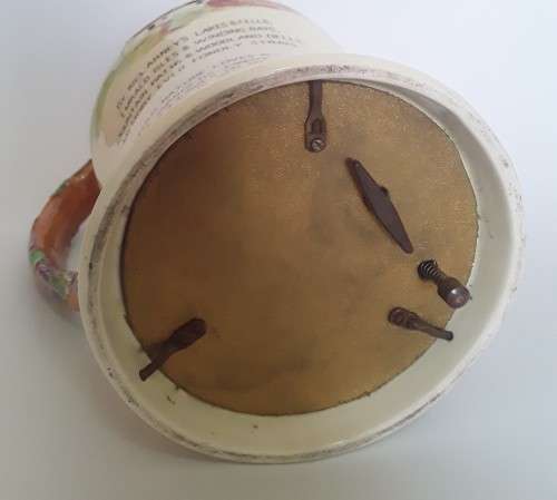 A vintage `Crown Devon` musical jug. `Killarney`.  Musical mechanism works perfectly!