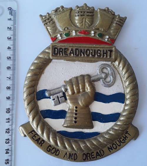 Vintage Royal Navy set of 6 ship`s crest wall plaques.  Stunning!