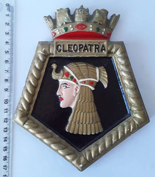 Vintage Royal Navy set of 6 ship`s crest wall plaques.  Stunning!