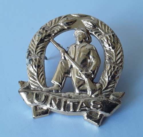 SADF Commando mess dress collar badge.  Pins intact.