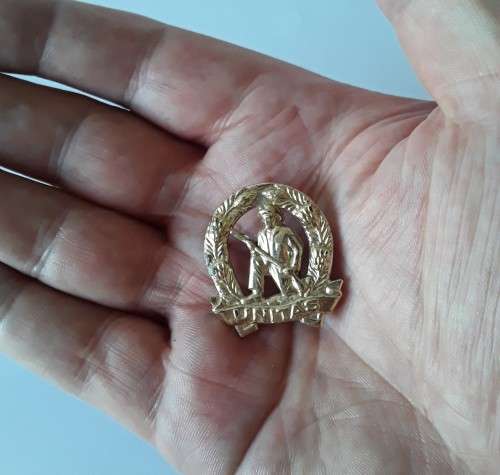 SADF Commando mess dress collar badge.  Pins intact.